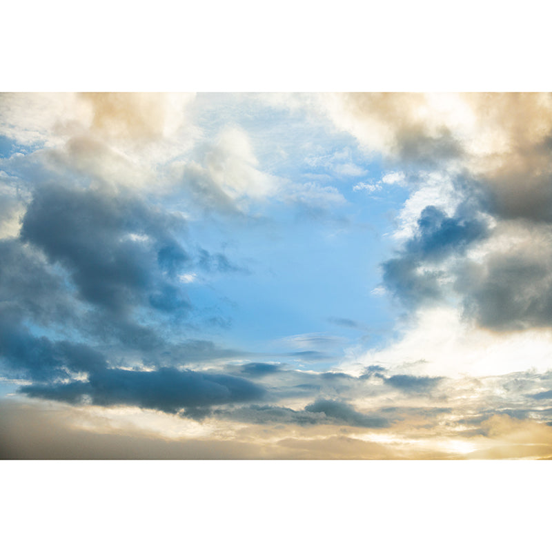 Modern Style Cloudy Sky Scenery Mural Wallpaper Environmental Living Room Decoration