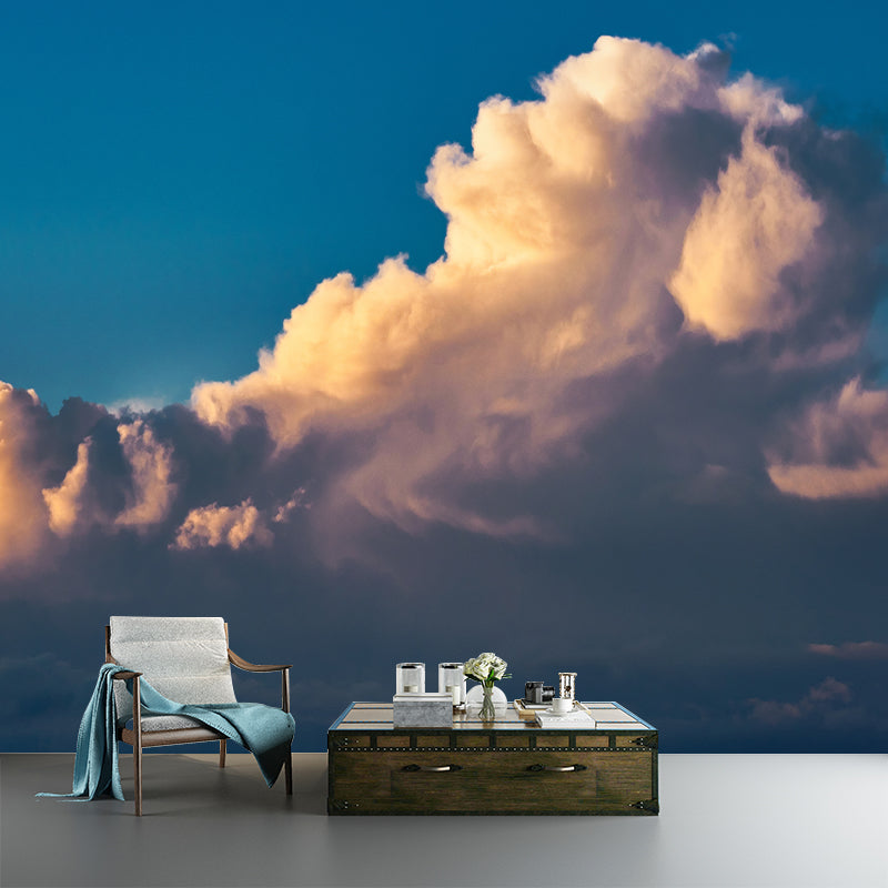 Modern Style Cloudy Sky Scenery Mural Wallpaper Environmental Living Room Decoration
