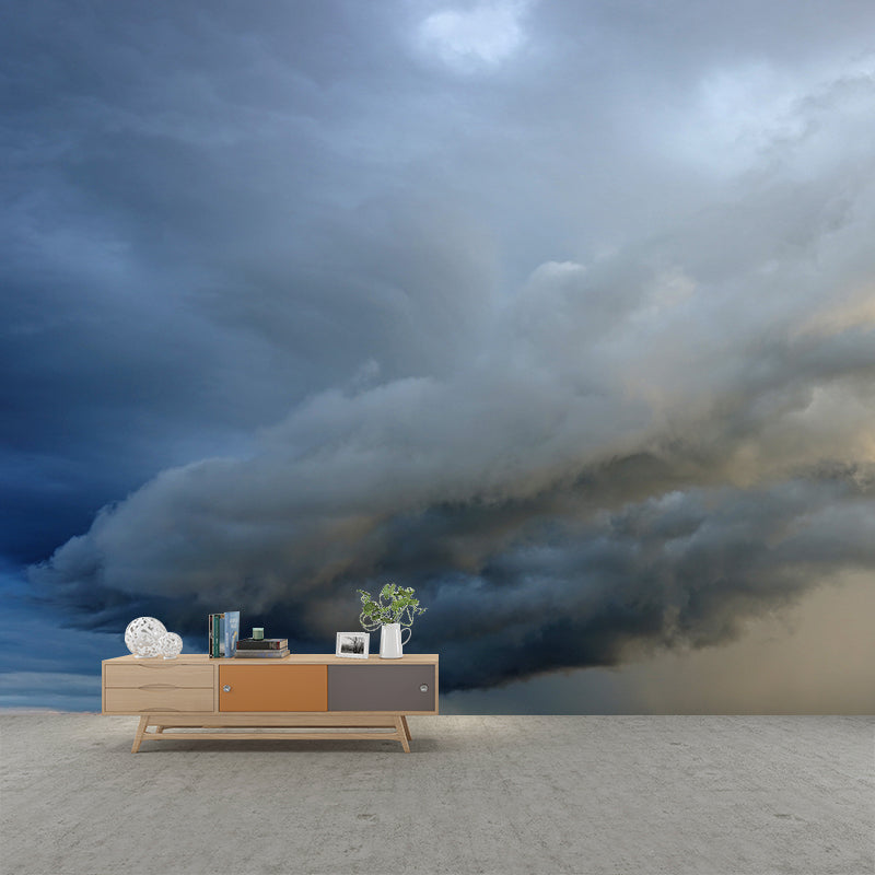 Clear Sky Scenery Mural Contemporary Home Decor for Sitting Room, Waterproofing