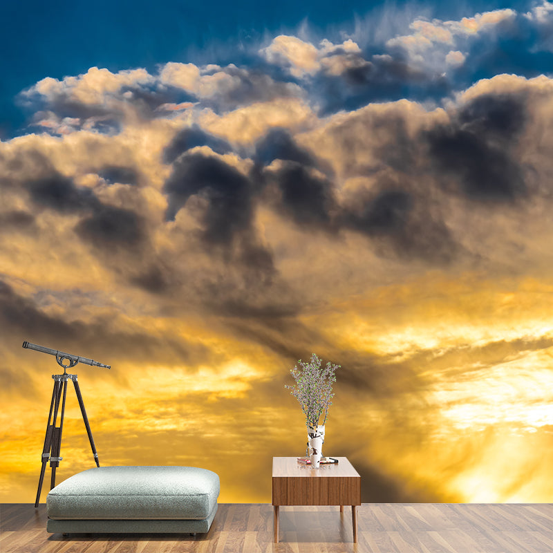 Clear Sky Scenery Mural Contemporary Home Decor for Sitting Room, Waterproofing