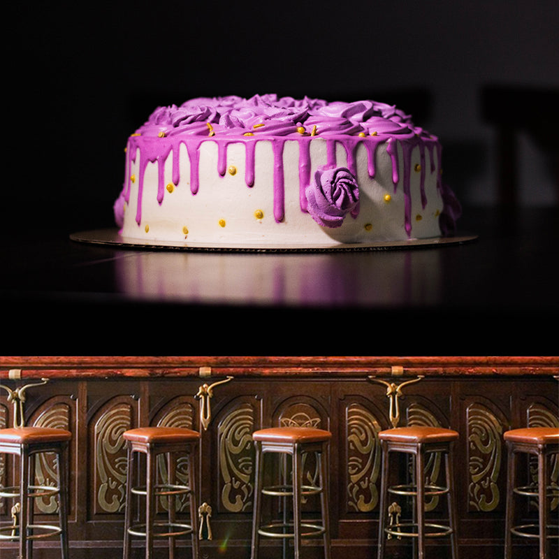 Minimalism Style Sweet Cake Mural Decal Waterproofing Wall Decor for Cake Shop