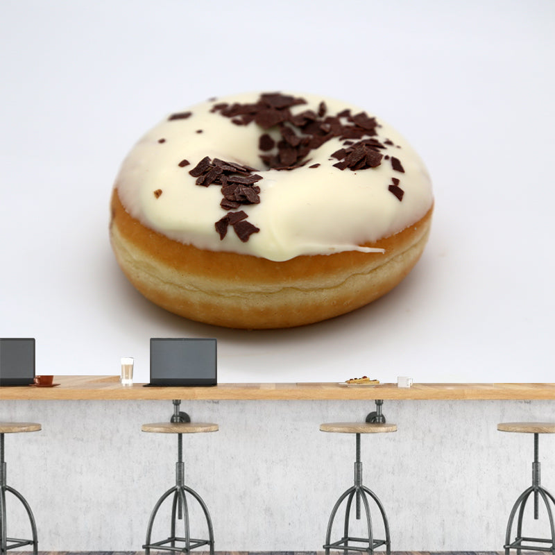 Sweet Donut Mural Wallpaper for Commercial Cake Shop, Custom Size Available