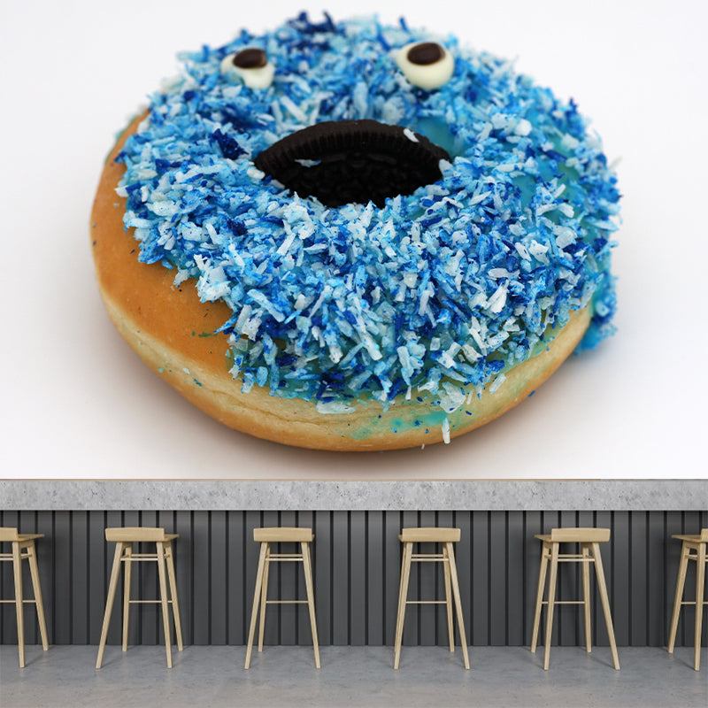 Sweet Donut Mural Wallpaper for Commercial Cake Shop, Custom Size Available