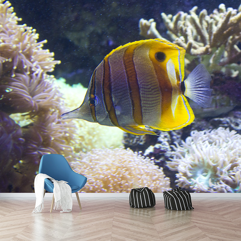 Sea Creatures Contemporary Mural Wallpaper for Home Decoration, Waterproofing