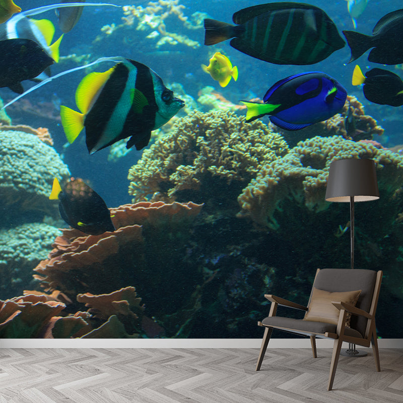 Sea Creatures Contemporary Mural Wallpaper for Home Decoration, Waterproofing