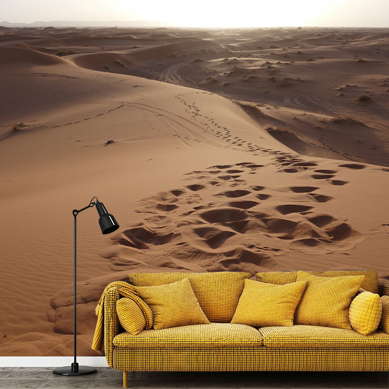 Dry Desert Scenery Wall Mural for Sitting Room, Water Resistant, Custom Size Available