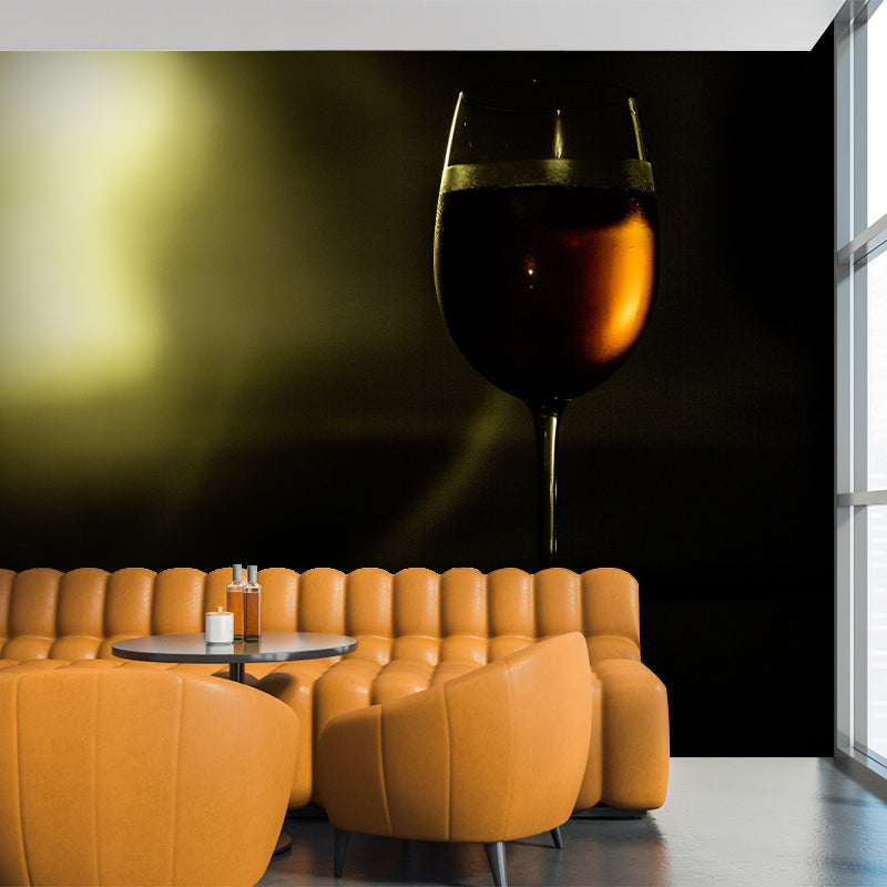 Wine Full Size Waterproofing Contemporary Wall Covering for Wine Bar, Custom Size Available