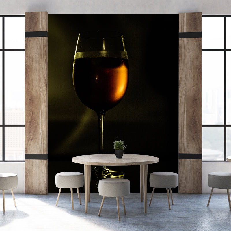 Wine Full Size Waterproofing Contemporary Wall Covering for Wine Bar, Custom Size Available