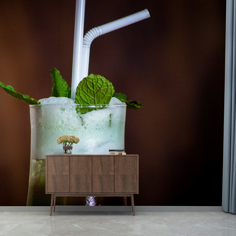 Contemporary Style Wine Wallpaper Mural Decal for Bar, Custom Size Available