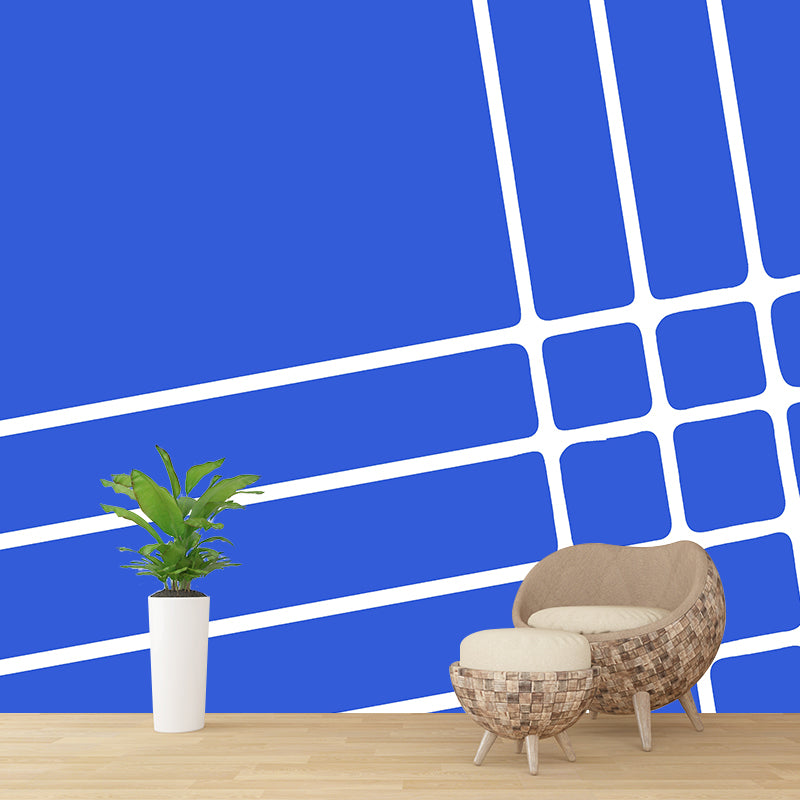 Lattice Geometry Customized Modern Wall Covering for Sleeping Room, Waterproofing