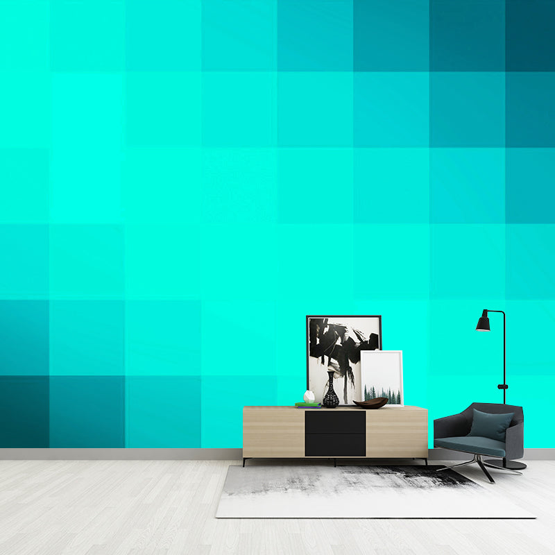 Lattice Geometry Customized Modern Wall Covering for Sleeping Room, Waterproofing