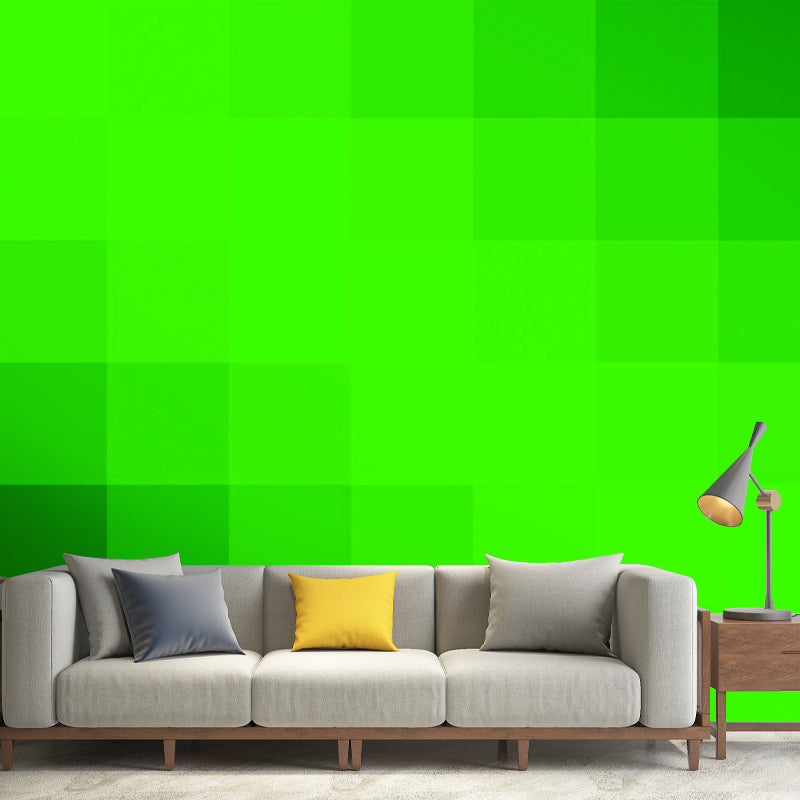 Lattice Geometric Illustration Wall Mural for Dining Room Decoration, Custom Size Available