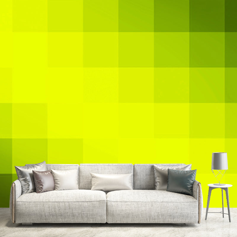 Lattice Geometric Illustration Wall Mural for Dining Room Decoration, Custom Size Available