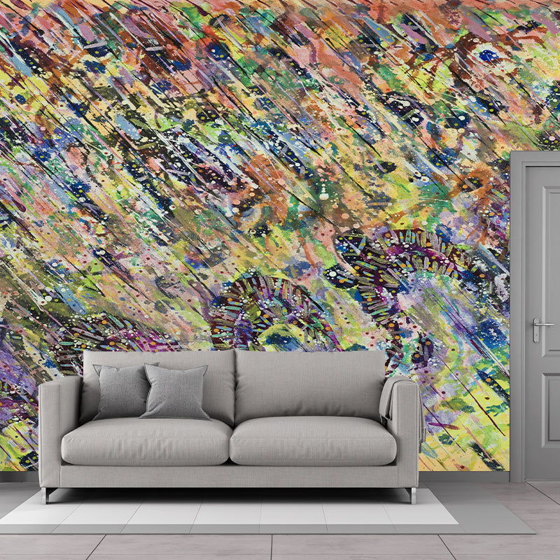 Modern Abstract Mural Stain Resistant Wall Decor for Living Room Bedroom