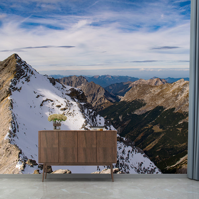 Mountain Scenery Wall Mural Home Decoration for Living Room, Moisture Resistant