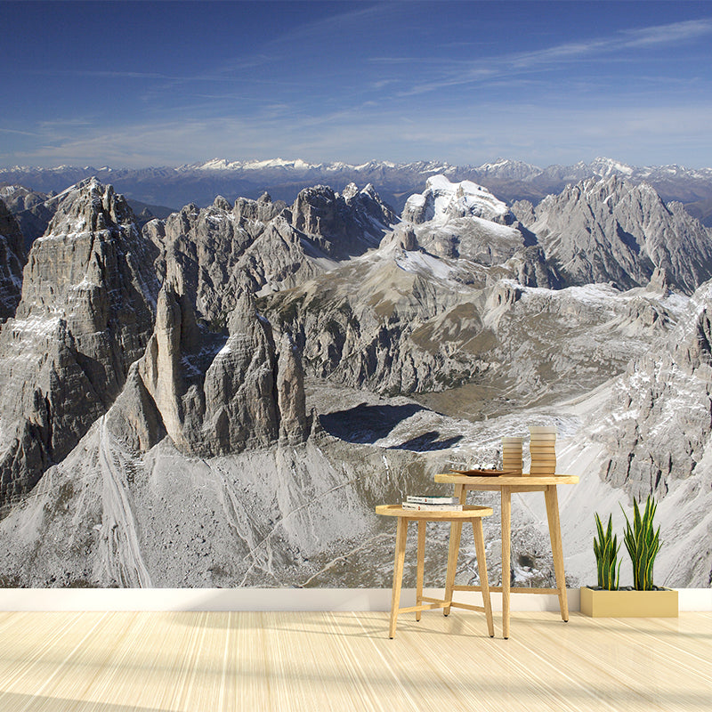 Mountain Scenery Wall Mural Home Decoration for Living Room, Moisture Resistant