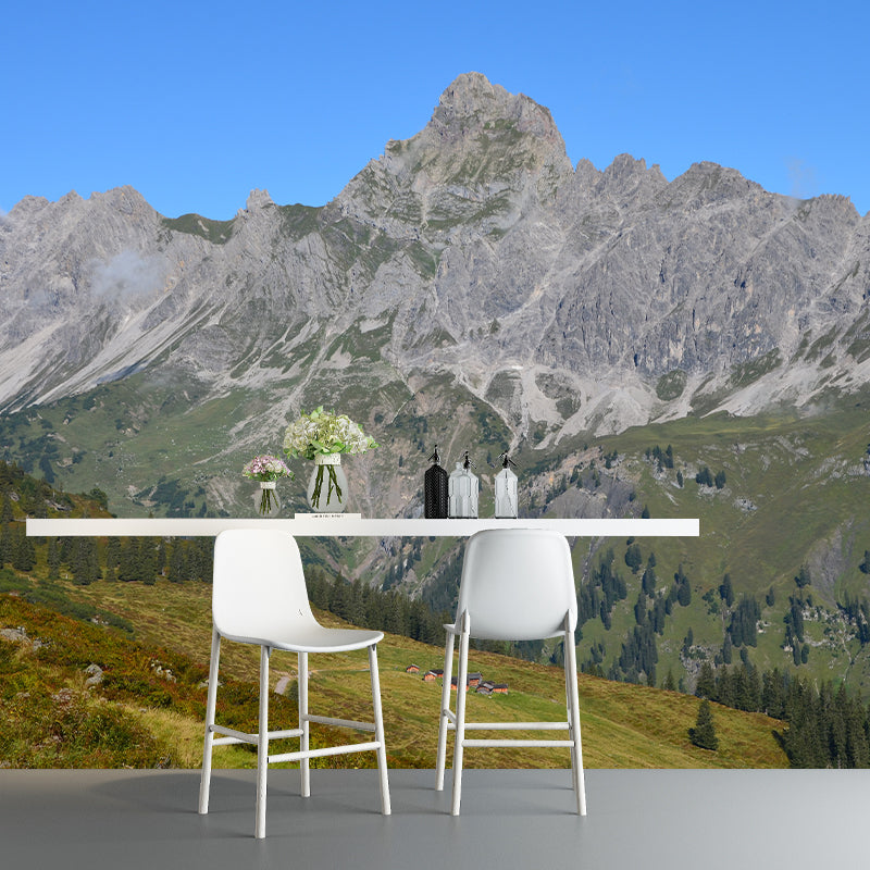 Mountain Scenery Wall Mural Home Decoration for Living Room, Moisture Resistant