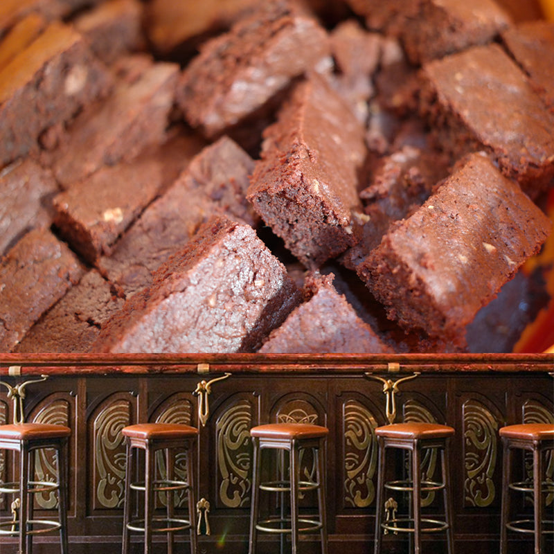 Chocolate Snack Wall Mural Minimalist Decoration for Dessert Shop, Stain Resistant