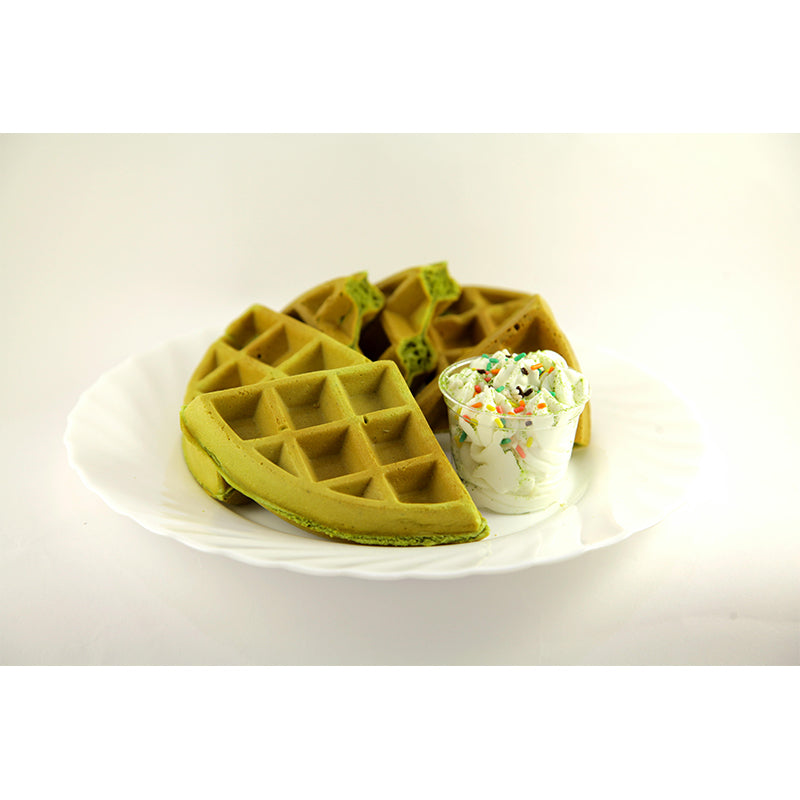 Delicious Waffles Stain Resistant Mural Decal Modern Wall Decor for Commercial Use