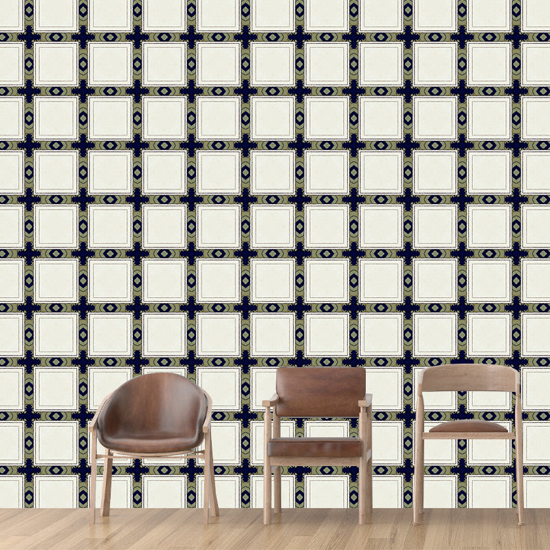 Geometry Pattern Removable Wall Mural for Living Room, Personalized Size Available