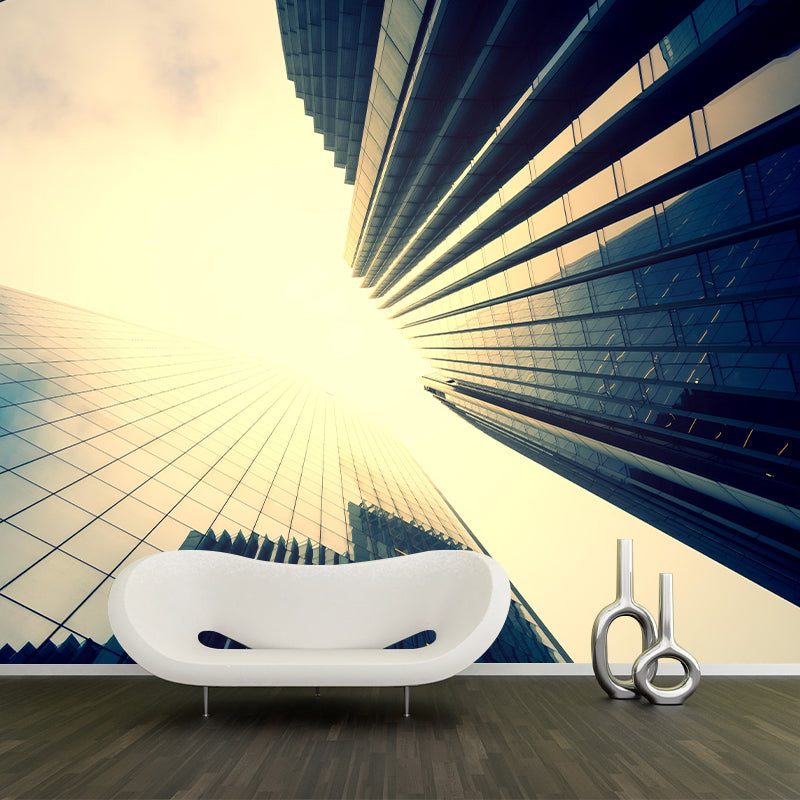 City Construction Mural Wallpaper Eco-friendly Contemporary for Decoration