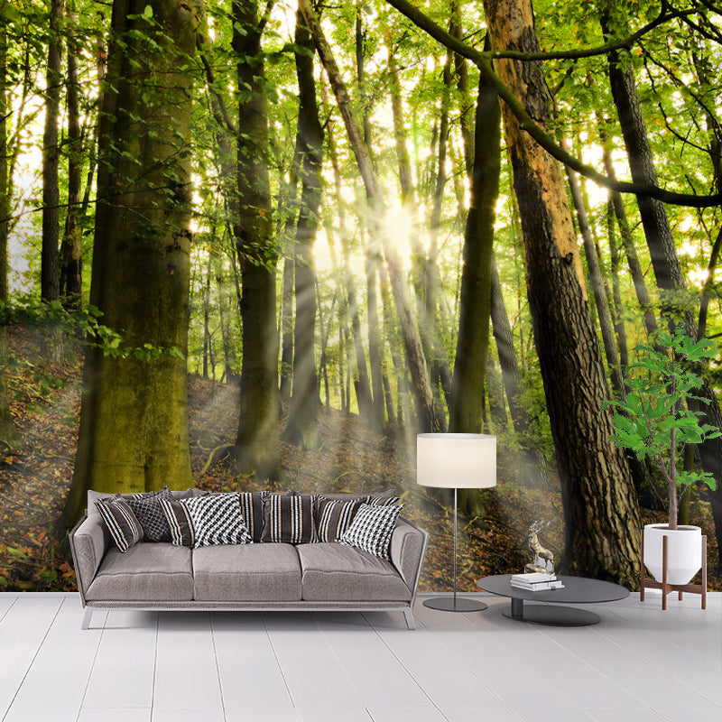 Modern Forest Scenery Mural for Sitting Room Home Decoration, Moisture-Resistant