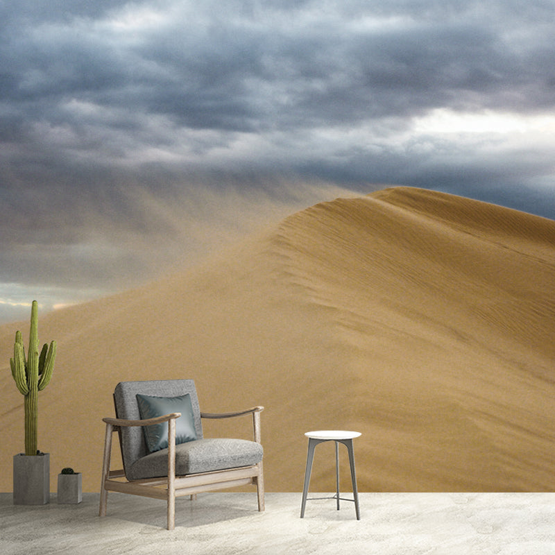 Arid Desert Landscape Mural for Living Room Decoration, Made to Measure