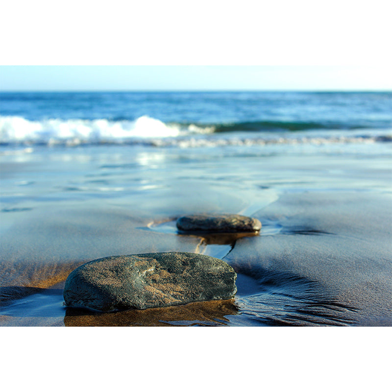 Blue and White Sea Mural for Living Room Bedroom Decoration, Made to Measure