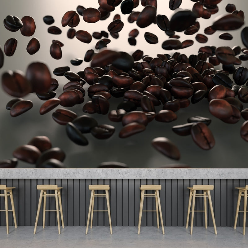 Aromatic Coffee Beans Mural Decal Modern Decorative for Coffee Shop, Waterproofing