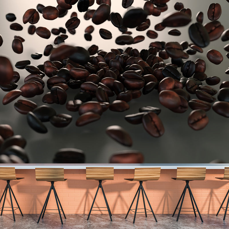 Aromatic Coffee Beans Mural Decal Modern Decorative for Coffee Shop, Waterproofing