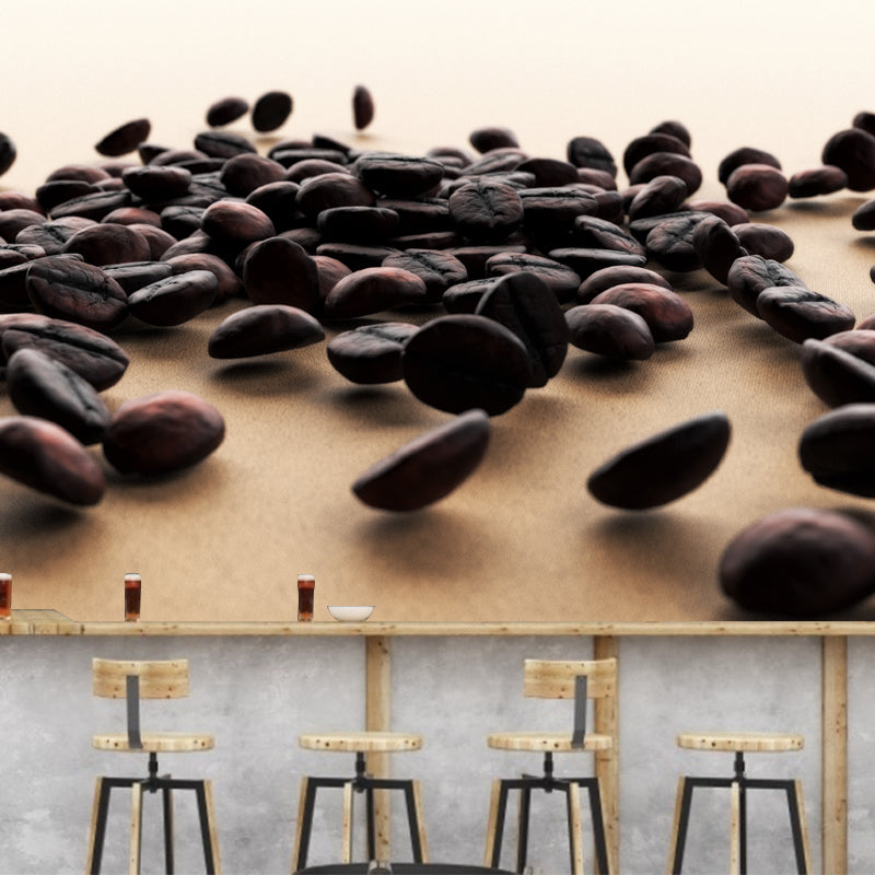 Aromatic Coffee Beans Mural Decal Modern Decorative for Coffee Shop, Waterproofing