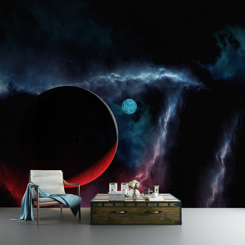 Cosmos Space Wall Murals Stain Resistant Wall Decoration for Living Room, Made to Measure
