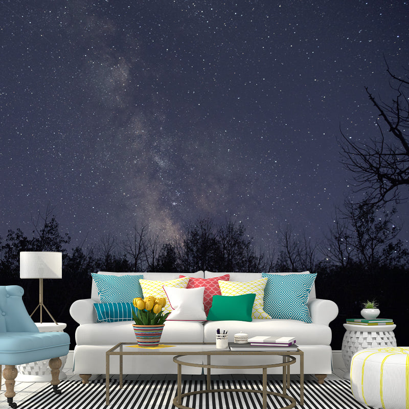 Universe Photo Wall Mural for Sleeping Room Gust Room Water Resistant, Custom Size Available