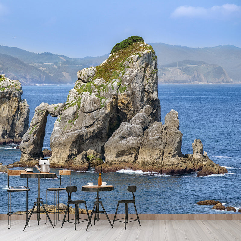 Customized Beautiful Sea Mural Mildew Resistant for Dining Room Decoration