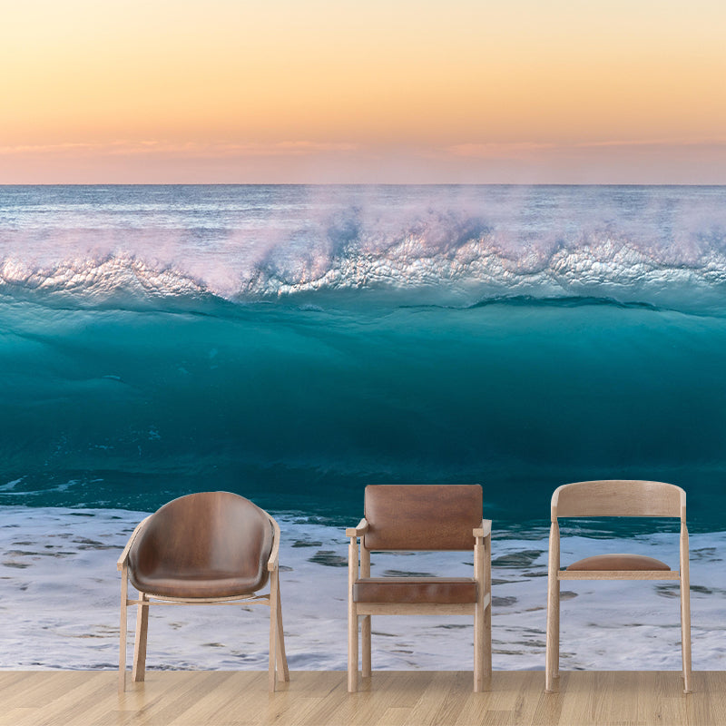 Customized Beautiful Sea Mural Mildew Resistant for Dining Room Decoration