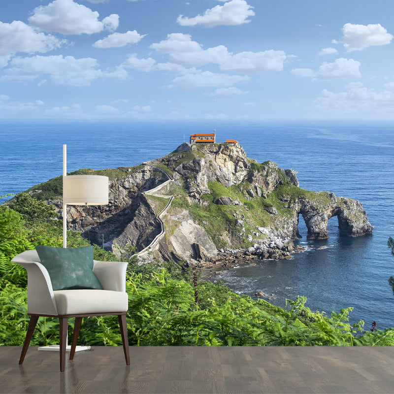 Customized Beautiful Sea Mural Mildew Resistant for Sleeping Room Decoration