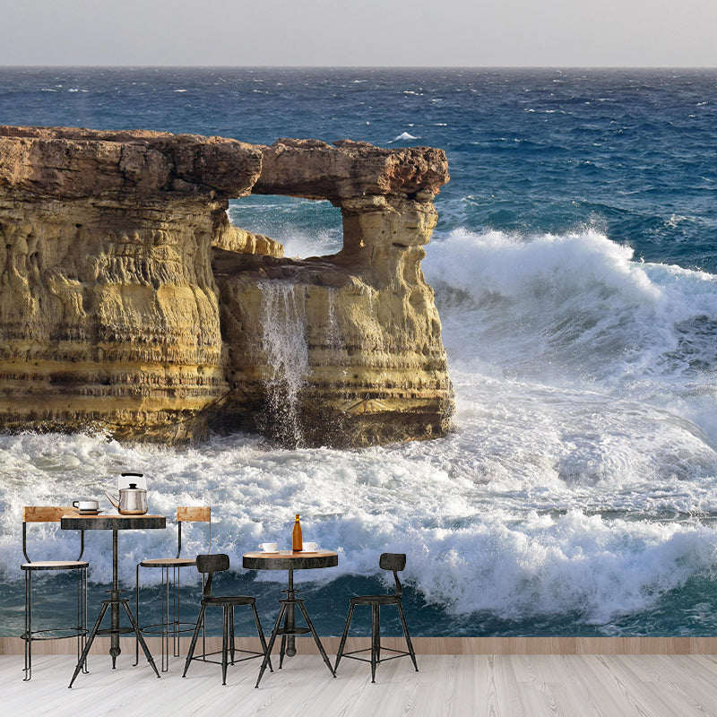 Customized Beautiful Sea Mural Mildew Resistant for Sleeping Room Decoration