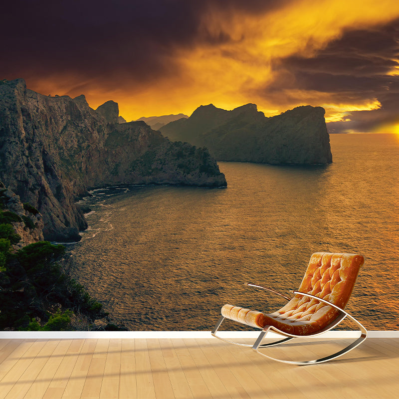 Customized Beautiful Sea Mural Eco-friendly for Living Room Decoration