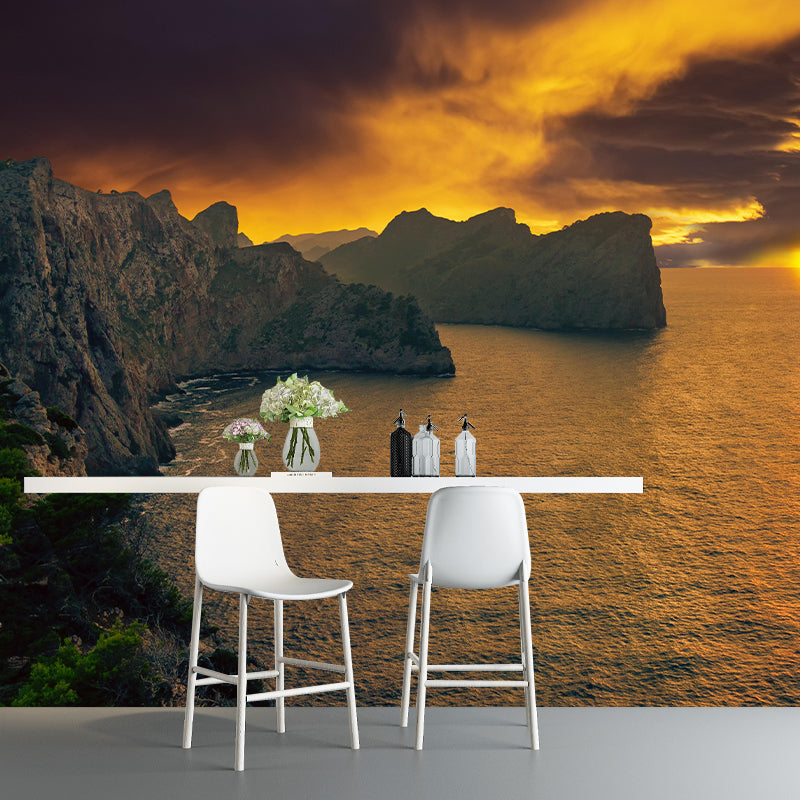 Customized Beautiful Sea Mural Eco-friendly for Living Room Decoration