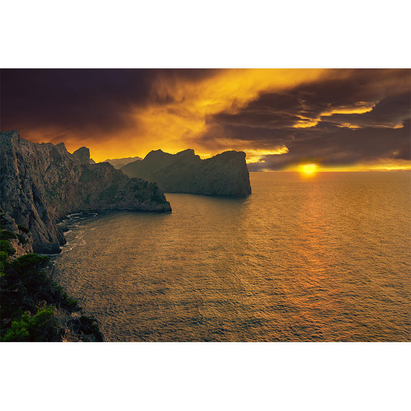 Customized Beautiful Sea Mural Eco-friendly for Living Room Decoration