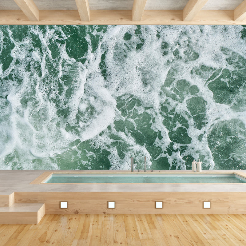 Customized Contemporary Sea Mural Mildew Resistant for Living Room Decoration