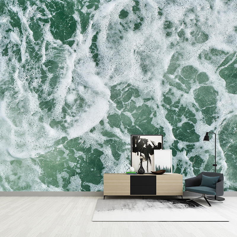 Customized Contemporary Sea Mural Mildew Resistant for Living Room Decoration