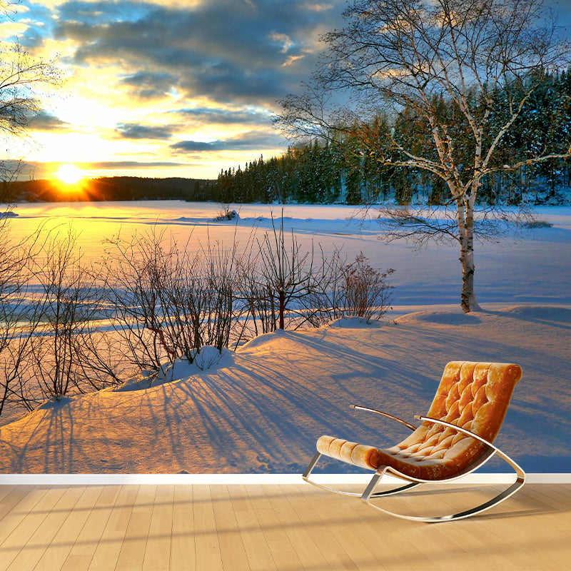 Horizontal Photography Sky Wall Mural Modernism Wall Decoration for Sitting Room