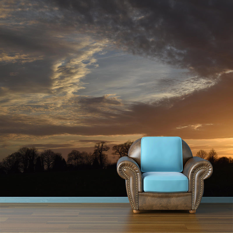 Customized Beautiful Dusk Mural Mildew Resistant for Living Room Decoration