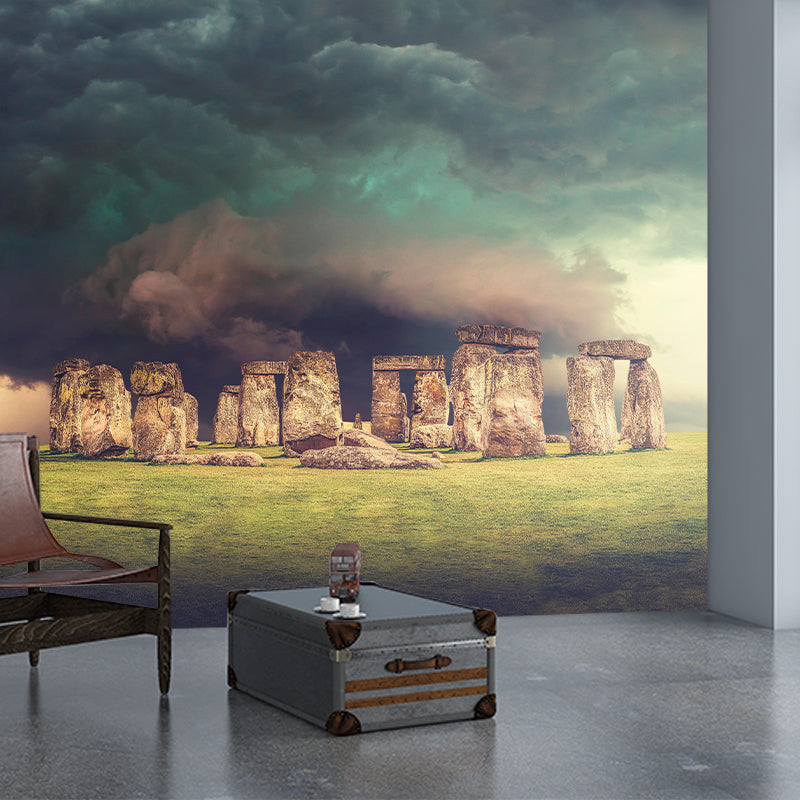 Mildew Resistant Beautiful Sky Mural for Sitting Room Decoration