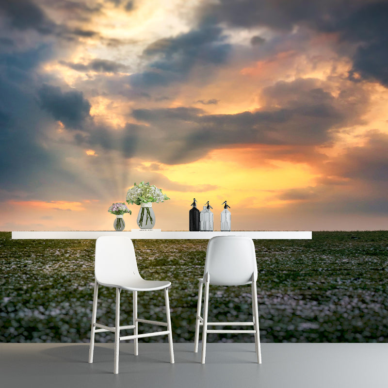 Beautiful Sky Mural Mildew Resistant for Bathroom Decoration