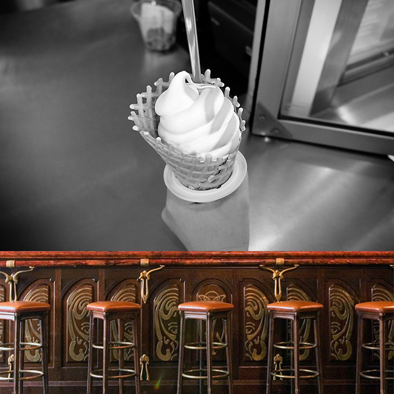 Ice Cream Wall Mural for Cream Shop Decor Contemporary Photography Wall Art