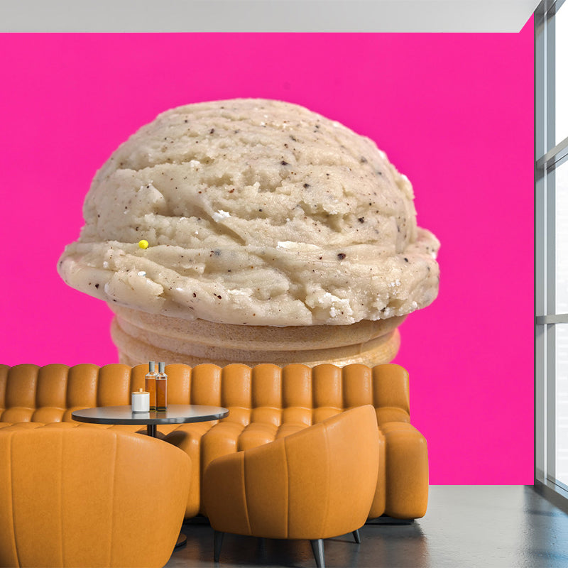 Customized Ice Cream Dessert Mural Modern Wall Covering for Dessert Shop