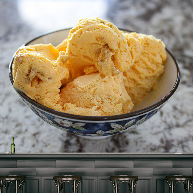 Ice Cream Mural Moisture Resistant Wallpaper Wall Covering for Dessert Shop