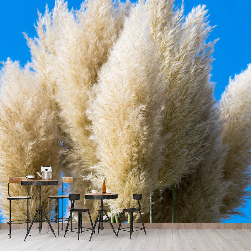 Grass Plant Murals for Bedroom Moisture Resistant, Custom Size Available